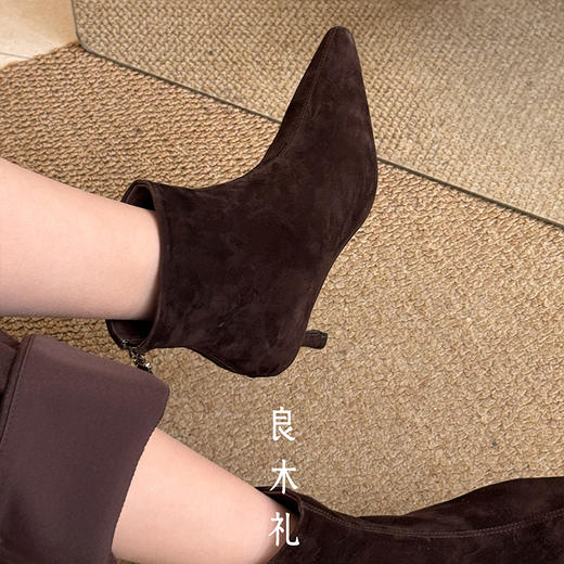 【预售15天，只换不退】良木礼羊皮短靴（D25103366） 商品图1