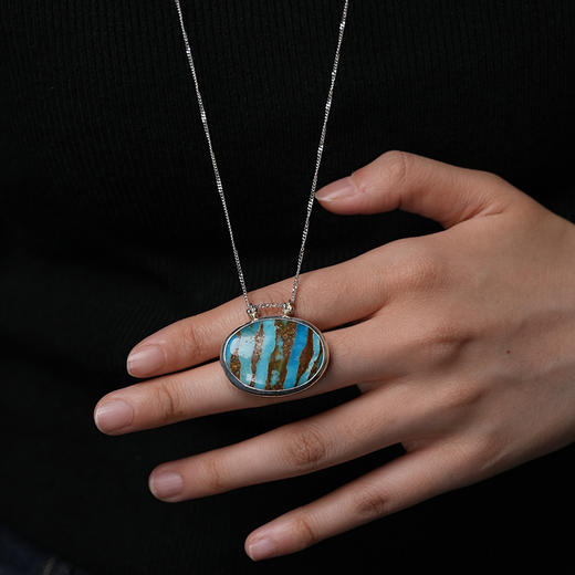 北京仓｜Chan Luu-Aruba-绿松石 吊坠 长项链［美国设计师］ 商品图5