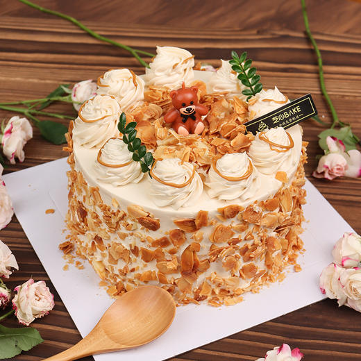 【焦糖海盐杏仁】浓郁焦糖香包裹的杏仁片-焦糖杏仁蛋糕 商品图0