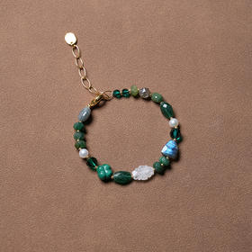 北京仓｜Chan Luu-VIOLA-拉长石 砂金石 手链［美国设计师］