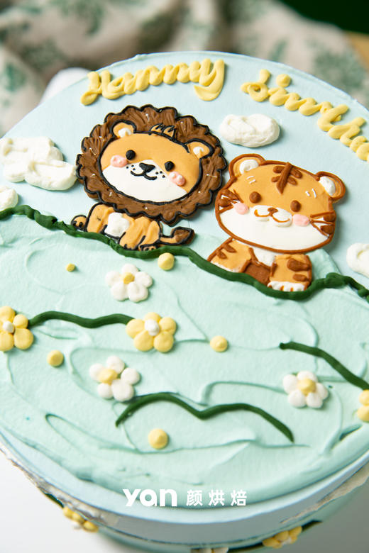 手绘小狮子和小老虎（图案可替换） 商品图1