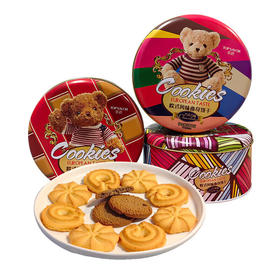 金语欧式风味小熊曲奇饼干160g（芝士味）