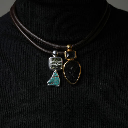 北京仓｜Chan Luu-Totem-图腾 绿松石 吊坠 皮革绳 项链［美国设计师］ 商品图5