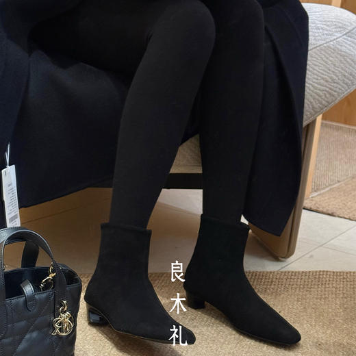 【不退不换/预售7天】良木礼高丝光牛绒短靴（Q2592655） 商品图4