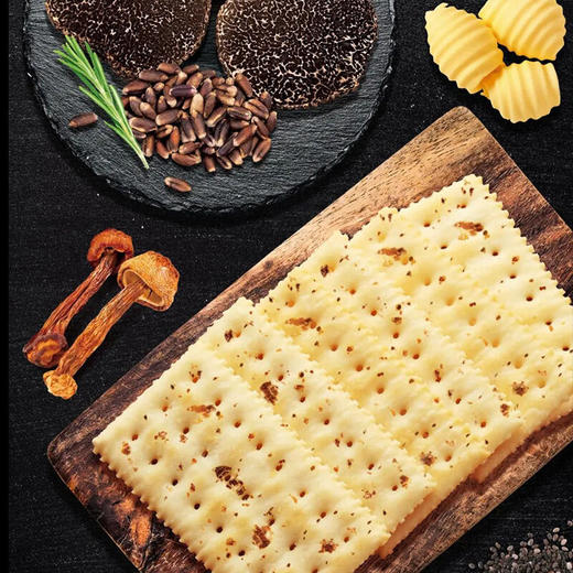 EDO进口黑松露松茸藜麦奇亚籽黄油味苏打饼干630g 商品图3