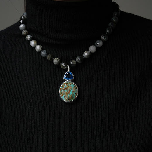 北京仓｜Chan Luu-Sabrina-绿松石 吊坠 串珠 项链［美国设计师］ 商品图5