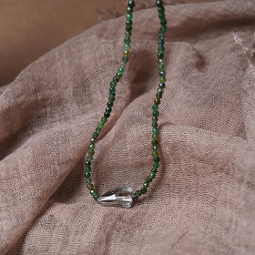 北京仓｜Chan Luu-Claire-绿水晶 吊坠 东陵石 串珠 项链［美国设计师］