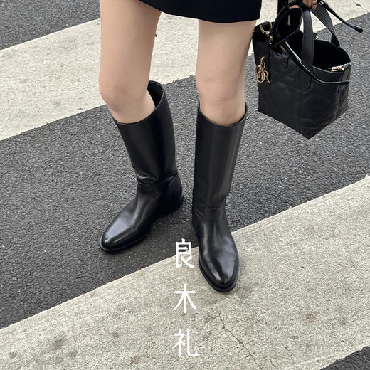 【预售15天，只换不退】良木礼羊皮长靴（D25103368） 商品图6