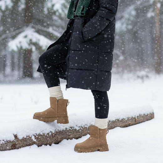 Westory冬季厚底加绒保暖短靴雪地靴W22DS82591 商品图2