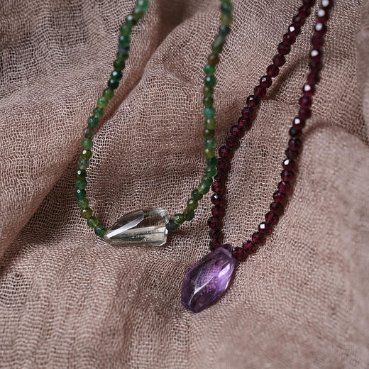 北京仓｜Chan Luu-Claire-绿水晶 吊坠 东陵石 串珠 项链［美国设计师］ 商品图2