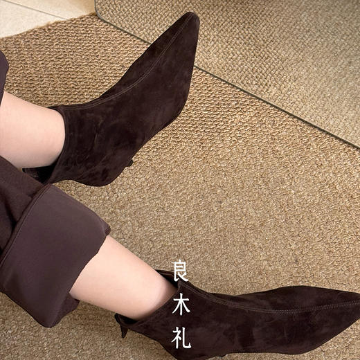 【预售15天，只换不退】良木礼羊皮短靴（D25103366） 商品图2