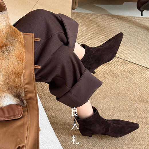 【预售15天，只换不退】良木礼羊皮短靴（D25103366） 商品图4