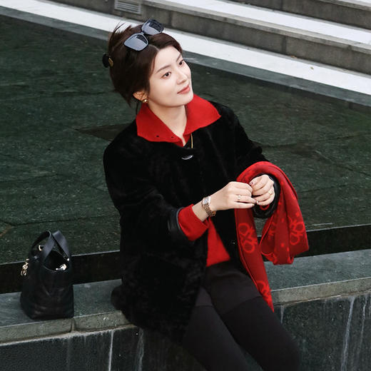 【预售7天】良木礼皮毛一体外套(D25102684F) 商品图3