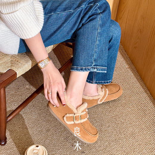 【特价不退不换】【预售7天】良木礼牛反绒皮鞋（D25103456） 商品图0