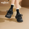 Safiya/索菲娅2025潮流厚底擦色加绒保暖百搭轻便松糕运动老爹鞋SFD4112095 商品缩略图6