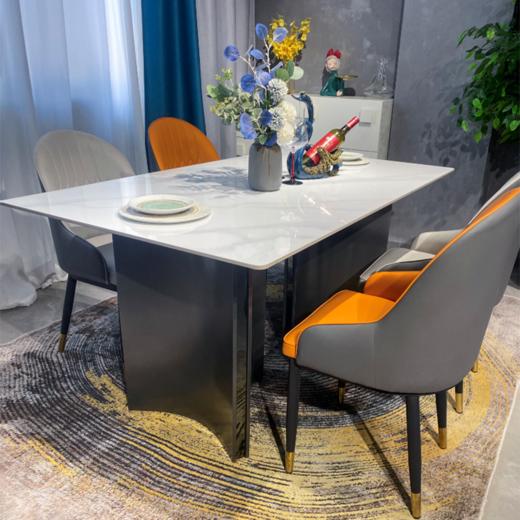 【北部】【旺美居】一桌四椅_亮光岩板_632#【大连/长春/沈阳】 商品图0