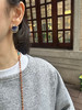 SpoiledBrat Jewelry扇形系列 | 青金石蓝锆石前后立体百搭耳钉 商品缩略图1