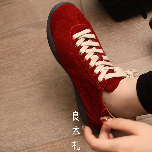 良木礼磨砂牛皮德训鞋（1732） 商品图1