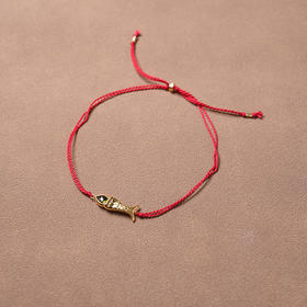 北京仓｜Chan Luu-Mini Koi-红色 小鱼 橄榄石 脚链［美国设计师］