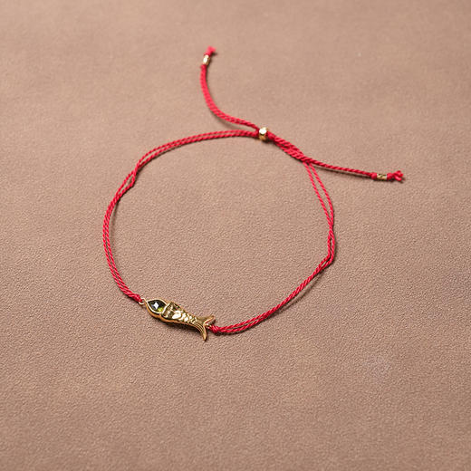 北京仓｜Chan Luu-Mini Koi-红色 小鱼 橄榄石 脚链［美国设计师］ 商品图0