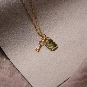 北京仓｜Chan Luu-Mini Padlock-金色 挂锁 吊坠 项链［美国设计师］