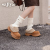 Safiya/索菲娅2025一脚蹬丑萌厚底增高懒人外穿加绒保暖雪地靴SFD4112048 商品缩略图8