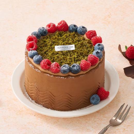 【树莓迪拜巧克力】树莓微酸解腻，巧克力口感醇厚，搭配开心果碎的香浓。 商品图0