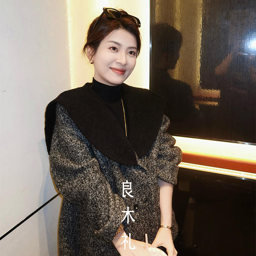 【预售7天】良木礼羊毛翻领大衣（D25103883） 商品图0
