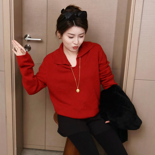 【特价不退换】【预售7天】良木礼山羊绒上衣（D25102355F） 商品图7