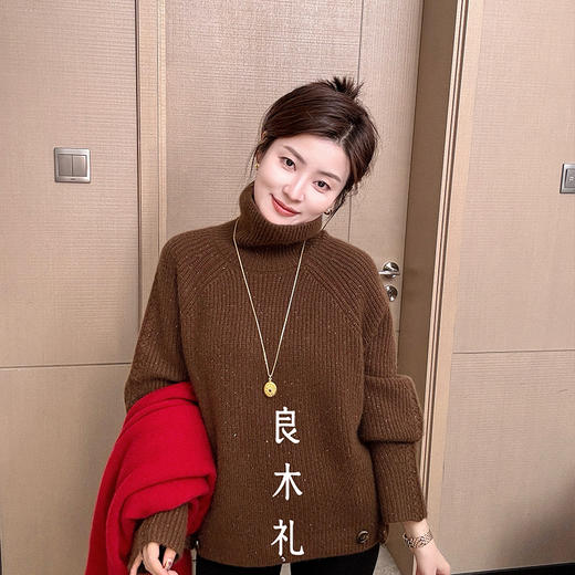 【特价不退换】【预售7天】良木礼山羊绒高领上衣（D25102342F） 商品图0