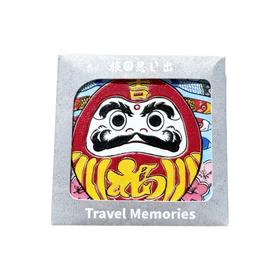 momobox 冰箱贴 旅忆系列 红色达摩 5.8*5.8cm 纪念品 旅行手信
