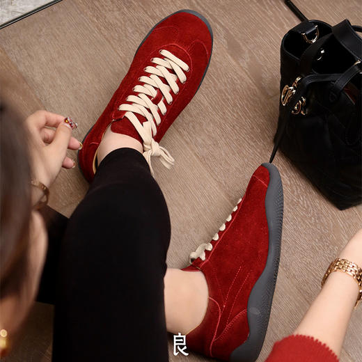 良木礼磨砂牛皮德训鞋（1732） 商品图2