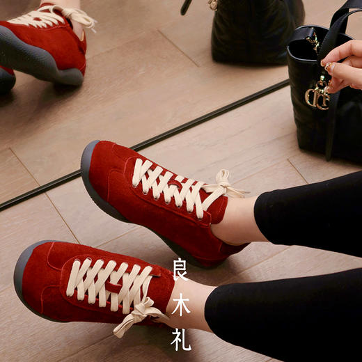 良木礼磨砂牛皮德训鞋（1732） 商品图0