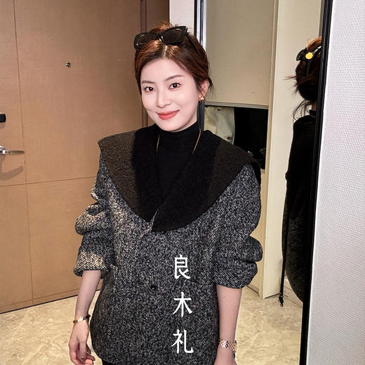 【预售7天】良木礼羊毛翻领大衣（D25103883） 商品图4