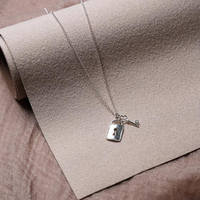 北京仓｜Chan Luu-Mini Padlock-银色 挂锁 吊坠 项链［美国设计师］