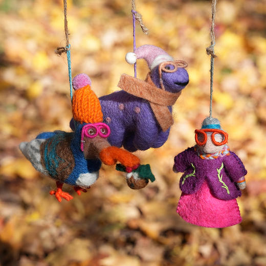 北京仓｜Felt So Good-Festive Dodo-穿彩色毛衣的渡渡鸟 羊毛毡 挂件［英国设计师］ 商品图6
