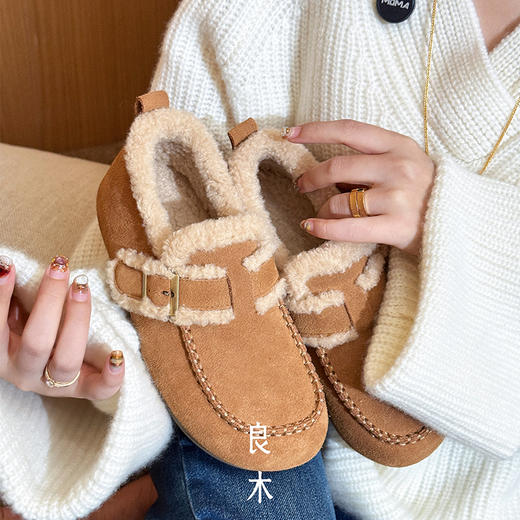 【特价不退不换】【预售7天】良木礼牛反绒皮鞋（D25103456） 商品图4