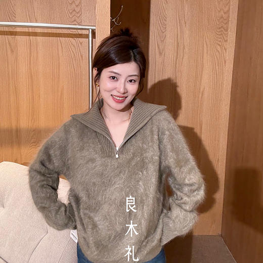 【部分现货】良木礼山羊绒拉链上衣（Q2592666） 商品图1