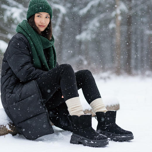 Westory冬季厚底加绒保暖短靴雪地靴W22DS82591 商品图5