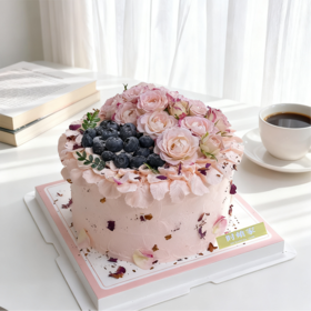多头玫瑰 鲜花蛋糕