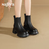 Safiya/索菲娅2025英伦风时尚厚底圆头百搭轻便增高切尔西靴SFD4116417 商品缩略图2