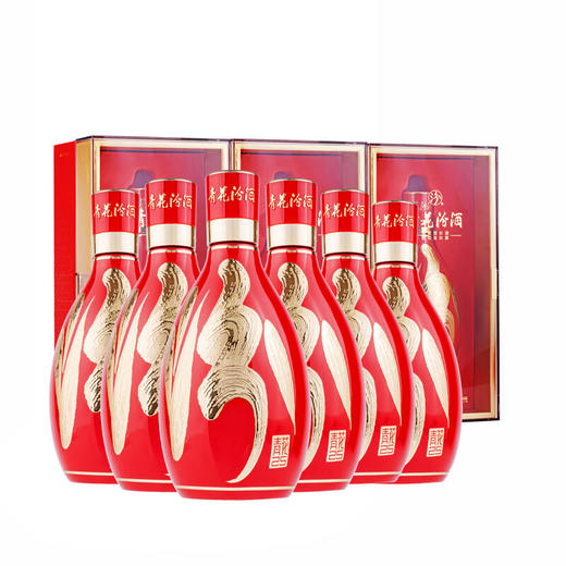 【小批量酿造】汾酒 青花25 中国红 清香型白酒 53度 500mL x6 整箱 商品图1