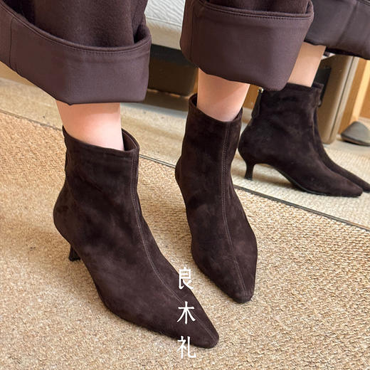 【预售15天，只换不退】良木礼羊皮短靴（D25103366） 商品图0