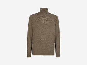 Sease - WHOLE TURTLE NECK - WOMBAT - 男装 - 针织衫 - 浅棕色