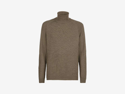 Sease - WHOLE TURTLE NECK - WOMBAT - 男装 - 针织衫 - 浅棕色 商品图0