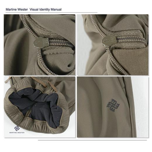 Martine Wester  男式松紧腰抓绒直脚长裤 11115366 商品图7