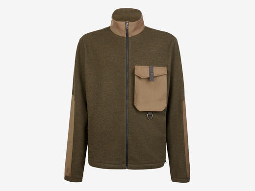 Sease - PILE EXPLORER - MUSK GREEN - 男装 - 夹克 - 麝香绿 商品图0