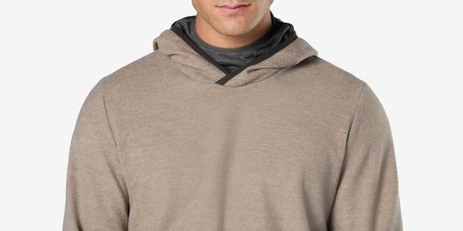 Sease - DRONE HOOD - OYSTER - 男装 - 卫衣 - 棕色 商品图4