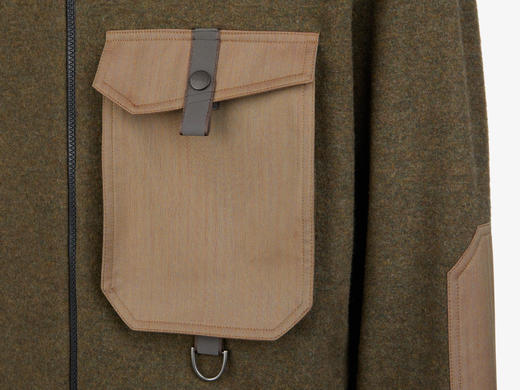 Sease - PILE EXPLORER - MUSK GREEN - 男装 - 夹克 - 麝香绿 商品图5