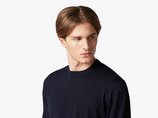 Sease - LASCA T-SHIRT - DARK BLUE - 男装 - 针织衫 - 深蓝色 商品图4